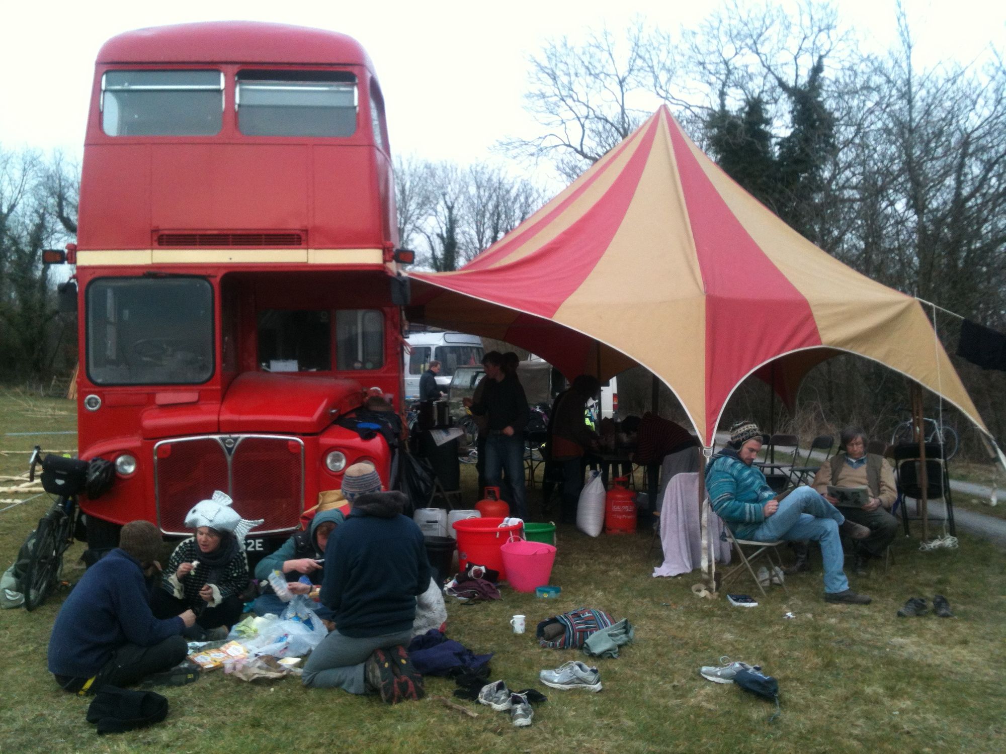 Bus and Marque at Sprint Mill